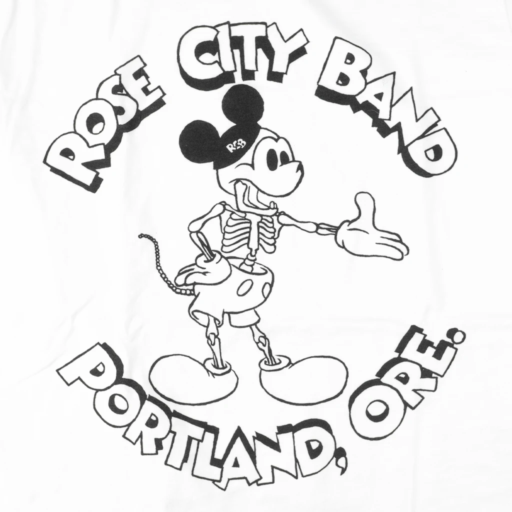 Rose City Band Dead Mouse Ringer T-Shirt 2 Rose City Band Dead Mouse Ringer T-Shirt