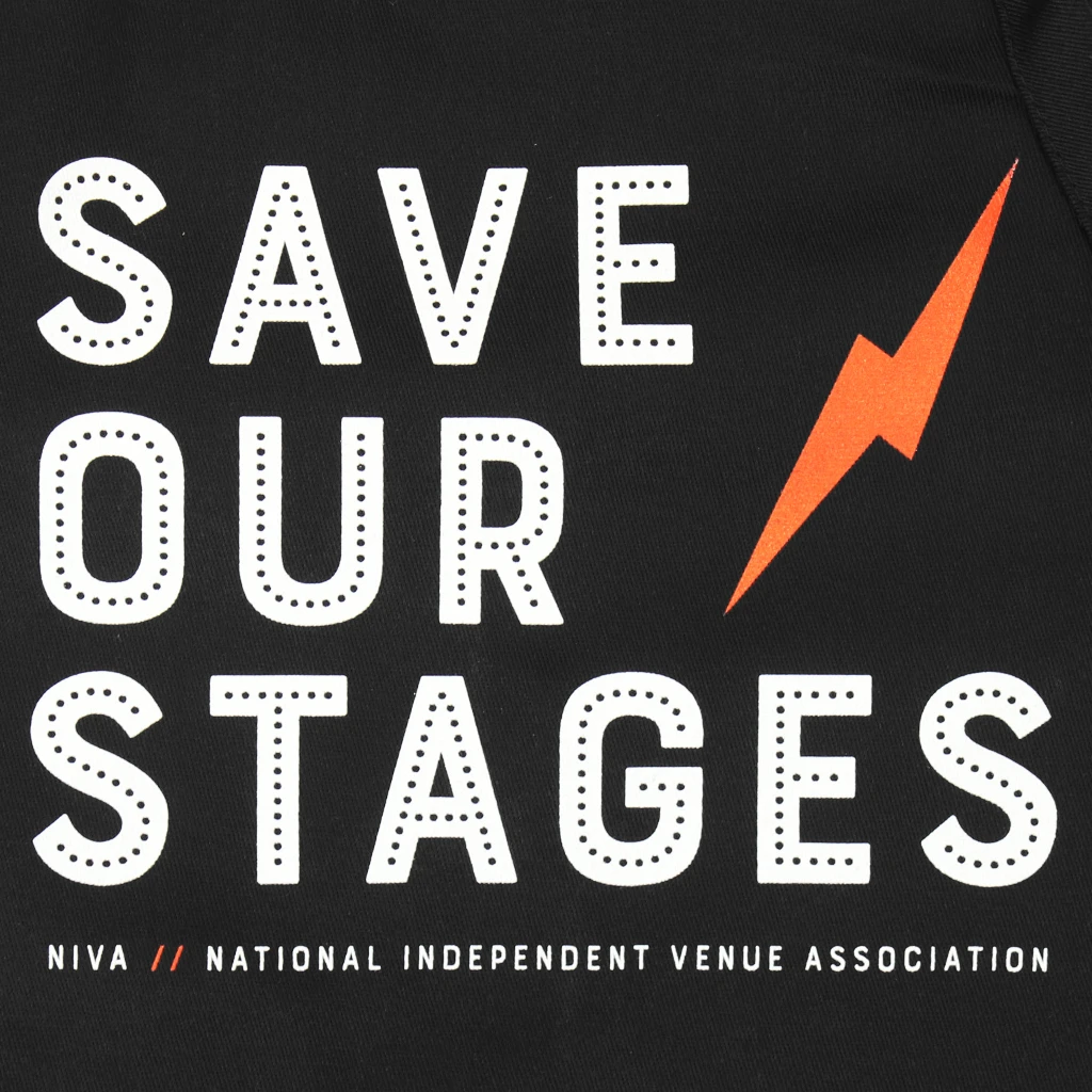 NIVA New Merch Save Our Stages Apron 2 NIVA New Merch Save Our Stages Apron
