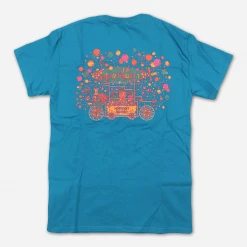 Northwest String Summit New Merch Bubble Machine Aqua T-Shirt