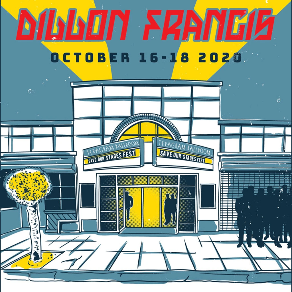 NIVA New Merch Dillon Francis Live At Teragram Ballroom - Hand Screen-Printed Poster 2 NIVA New Merch Dillon Francis Live At Teragram Ballroom - Hand Screen-Printed Poster