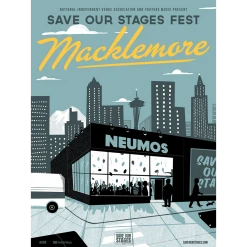 NIVA Macklemore Live At Neumos - Hand Screen-Printed Poster