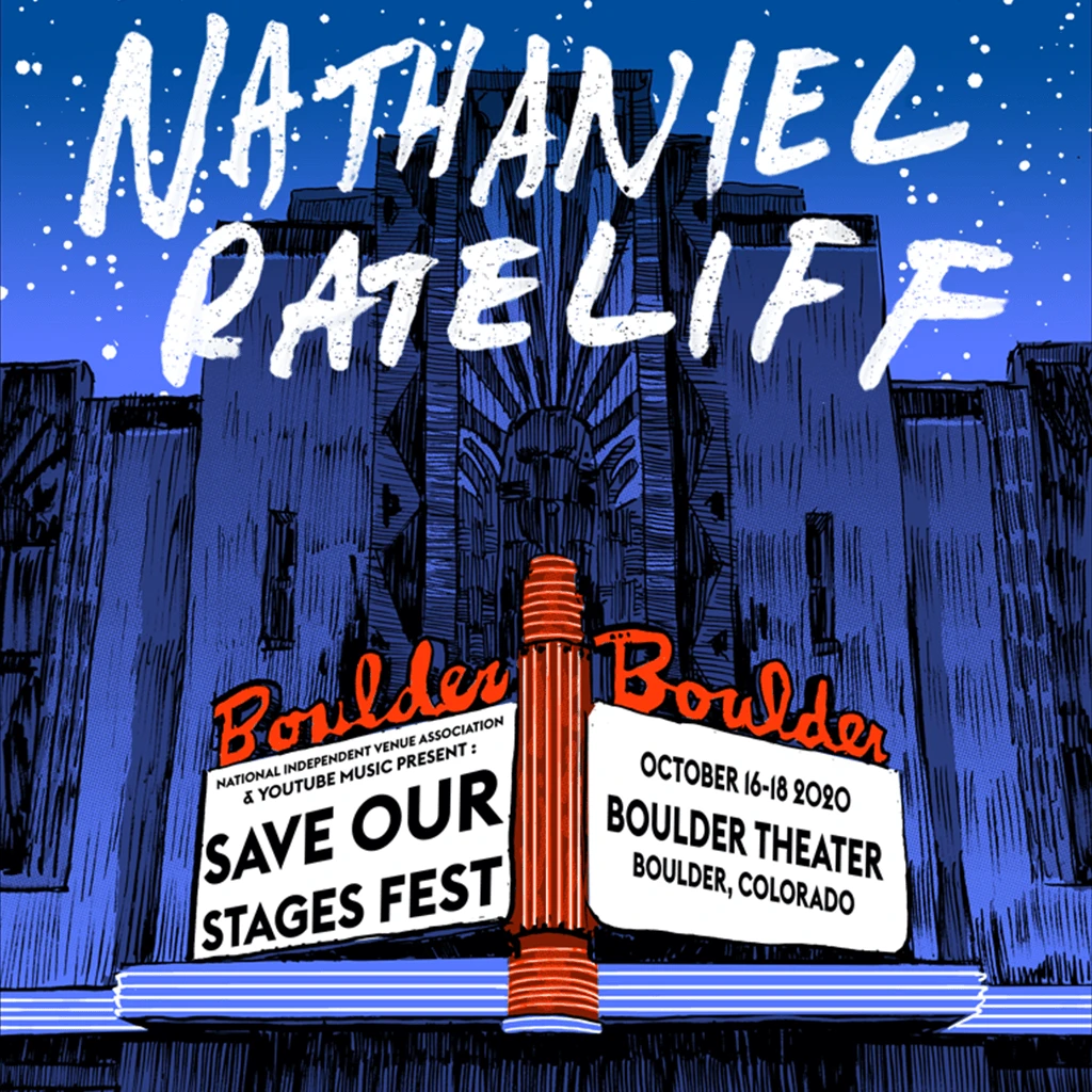 NIVA Nathaniel Rateliff Live At Boulder Theater - Hand Screen-Printed Poster New Merch 2 NIVA Nathaniel Rateliff Live At Boulder Theater - Hand Screen-Printed Poster New Merch