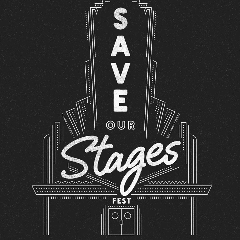 NIVA New Merch Save Our Stages Fest - Double Sided Hand Screen-Printed Poster NIVA New Merch Save Our Stages Fest - Double Sided Hand Screen-Printed Poster