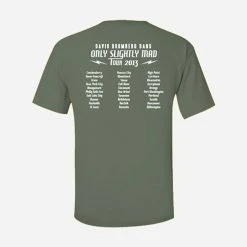 David Bromberg Only Slightly Mad Tour Fatigue Green T-Shirt