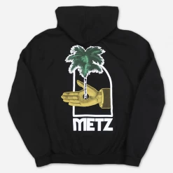 Metz Palm Black Zip Hoodie
