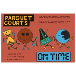 Parquet Courts New Merch On Time Poster