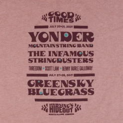 Northwest String Summit New Merch Peacock Pickin' Party Women's Pink Tank