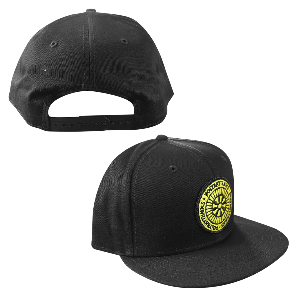 Polyrhythmics New Merch Emblem Black Snapback Hat Polyrhythmics New Merch Emblem Black Snapback Hat