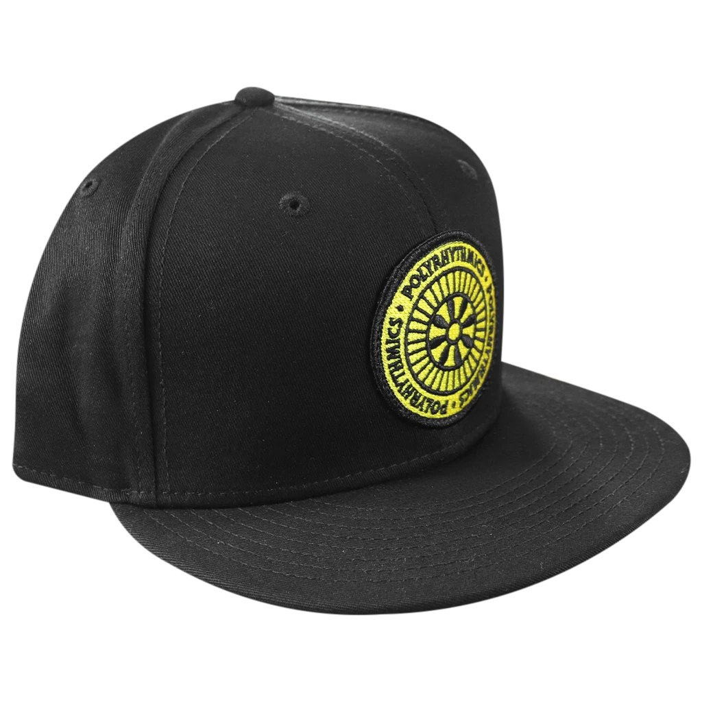 Polyrhythmics New Merch Emblem Black Snapback Hat Polyrhythmics New Merch Emblem Black Snapback Hat