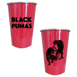 Black Pumas Double Puma Stainless Steel Pint Cups