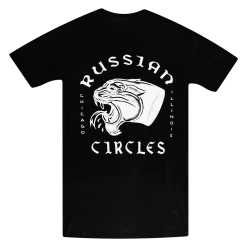 Russian Circles (Band) Chicago Panther Black T-Shirt New Merch