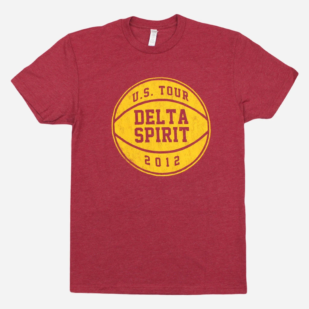Delta Spirit Basketball Red Poly-Cotton T-Shirt New Merch 1 Delta Spirit Basketball Red Poly-Cotton T-Shirt New Merch