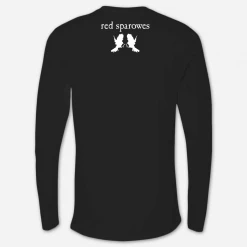 Red Sparowes Circles Black Long Sleeve T-Shirt New Merch