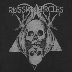 Russian Circles (Band) Skulls Black Tri-Blend T-Shirt