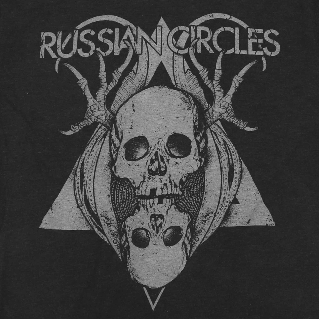 Russian Circles (Band) Skulls Black Tri-Blend T-Shirt Russian Circles (Band) Skulls Black Tri-Blend T-Shirt