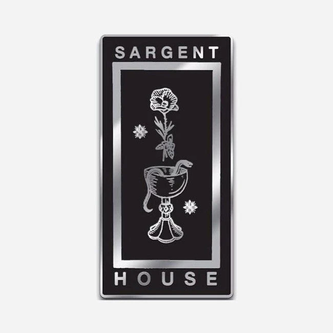 Sargent House Wine, Snakes & Roses Black & Silver Enamel Pin Sargent House Wine, Snakes & Roses Black & Silver Enamel Pin