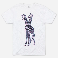 Giraffes? Giraffes! SUPERBASS!!!! Blur Heather White Tri-Blend