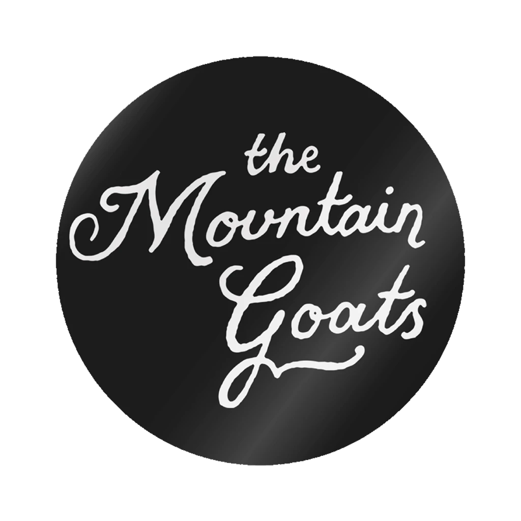 The Mountain Goats Script Circle Sticker The Mountain Goats Script Circle Sticker