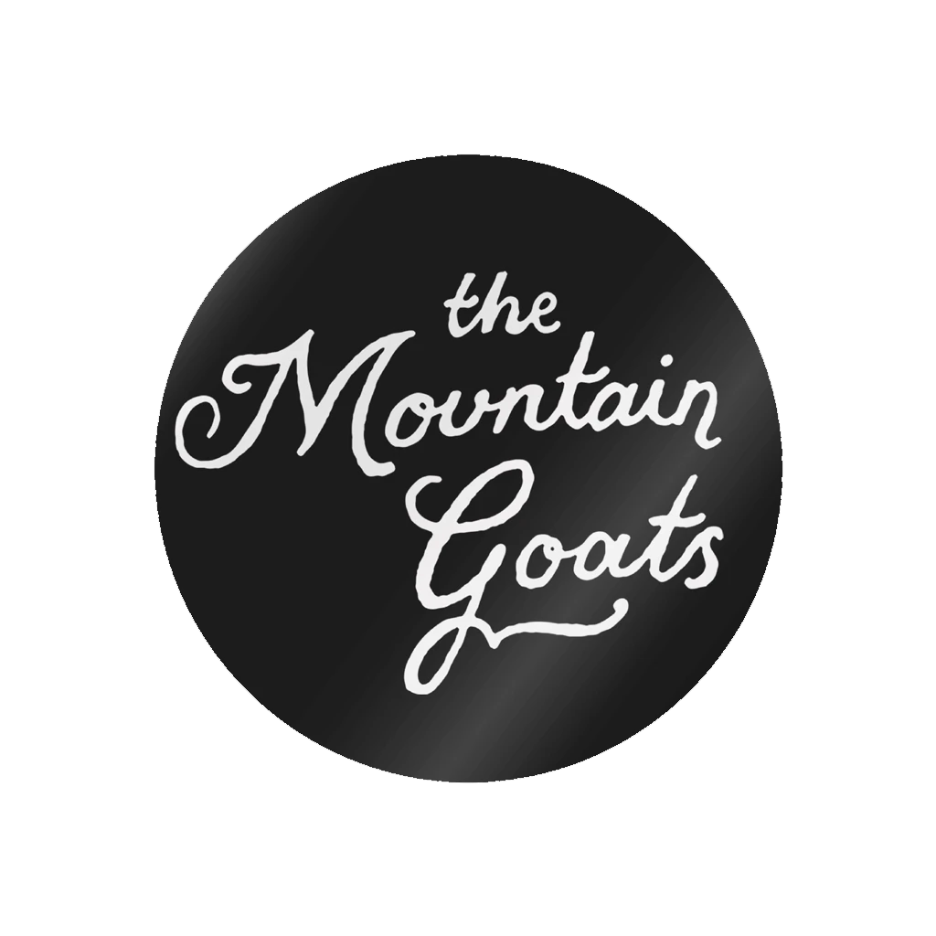 The Mountain Goats Script Circle Sticker The Mountain Goats Script Circle Sticker