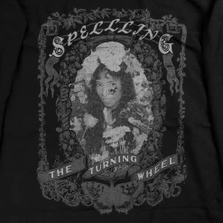 SPELLLING Floral Frame Black Long Sleeve T-Shirt New Merch
