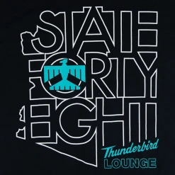 Thunderbird Lounge State Forty Eight Outline T-Shirt New Merch