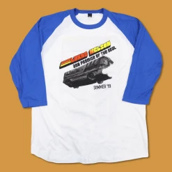 Lukas Nelson & Promise Of The Real 2019 Tour Bus Ship Blue Raglan T-Shirt New Merch