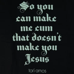 Tori Amos So You Can Make Me Cum Black Tank Top