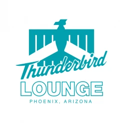 Thunderbird Lounge TL Logo Unisex White Tank Top