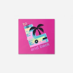 Autostraddle New Merch "To L And Back" Holographic Sticker