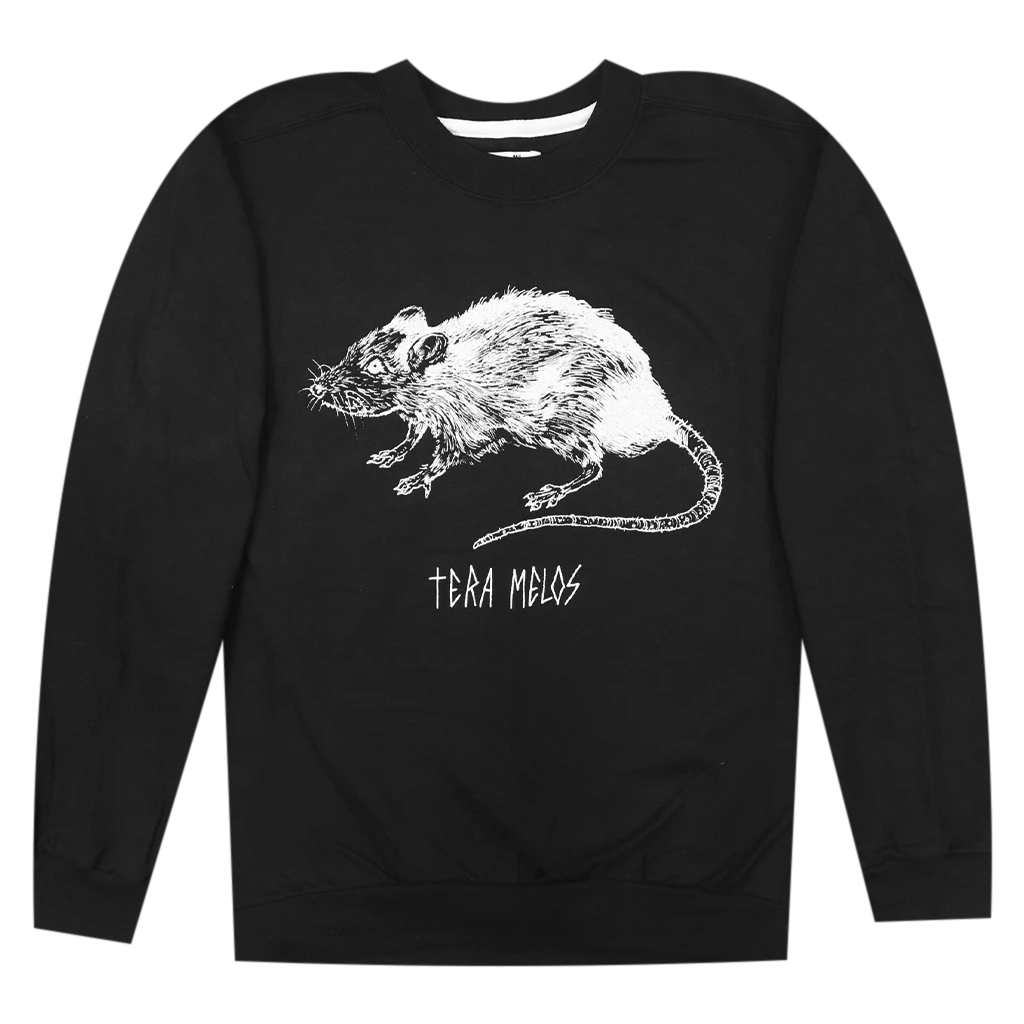 Tera Melos Rat Black Crew Neck Pullover Sweatshirt New Merch 1 Tera Melos Rat Black Crew Neck Pullover Sweatshirt New Merch