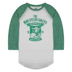 The Mountain Goats Serpent Brigade Baseball T-Shirt New Merch
