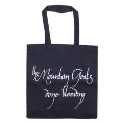 The Mountain Goats New Merch Done Bleeding Navy Tote