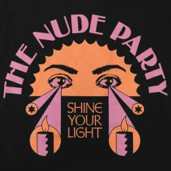 The Nude Party Shine Your Light Black T-Shirt