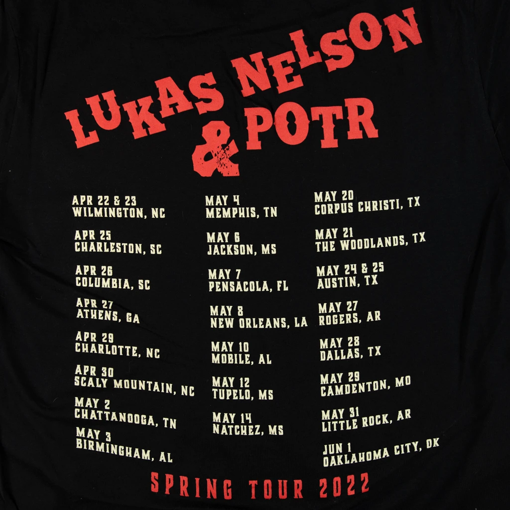 Lukas Nelson & Promise Of The Real Bronco 2022 Spring Tour T-Shirt Lukas Nelson & Promise Of The Real Bronco 2022 Spring Tour T-Shirt
