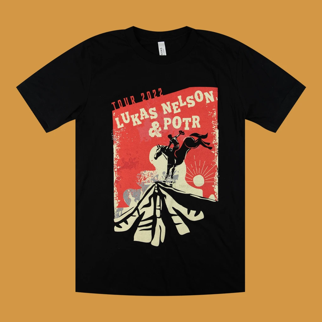 Lukas Nelson & Promise Of The Real Bronco 2022 Spring Tour T-Shirt Lukas Nelson & Promise Of The Real Bronco 2022 Spring Tour T-Shirt