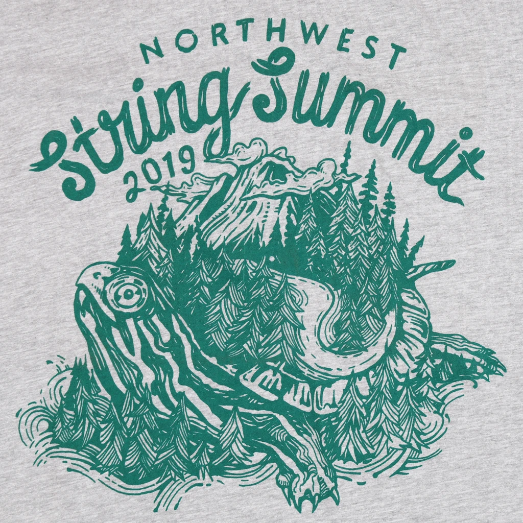 Northwest String Summit Turtle Heather Grey T-Shirt New Merch 2 Northwest String Summit Turtle Heather Grey T-Shirt New Merch