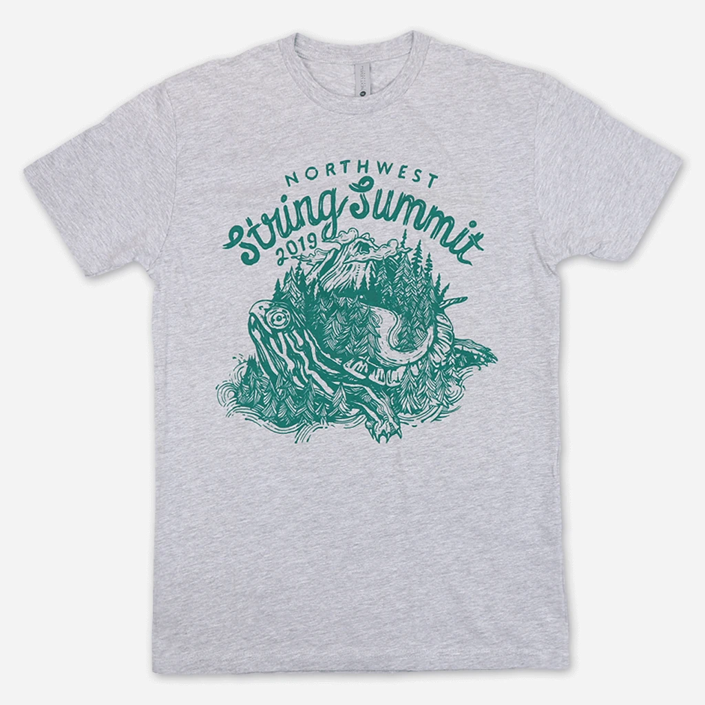 Northwest String Summit Turtle Heather Grey T-Shirt New Merch 1 Northwest String Summit Turtle Heather Grey T-Shirt New Merch