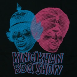 The King Khan & BBQ Show Two Heads Black T-Shirt New Merch