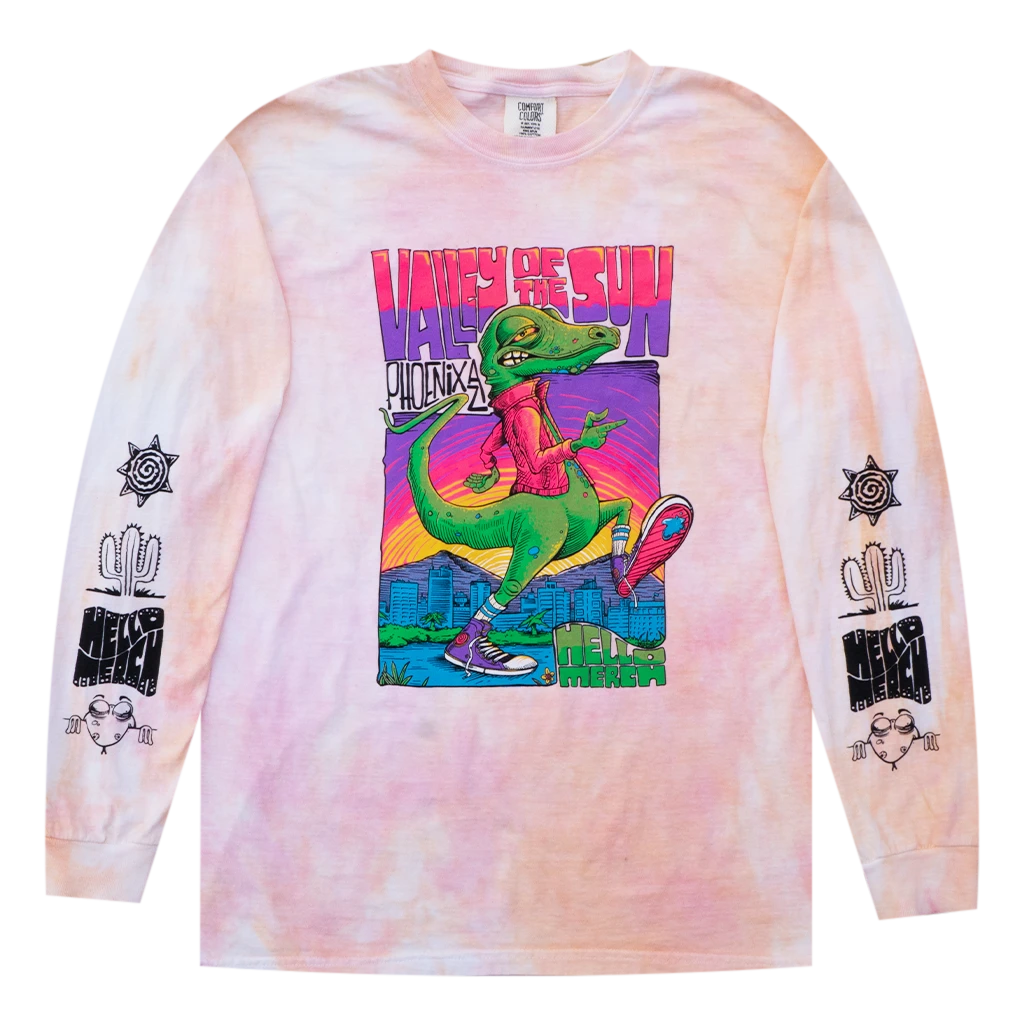 Hello Merch Valley Of The Sun Long Sleeve Tie-Dye Shirt 1 Hello Merch Valley Of The Sun Long Sleeve Tie-Dye Shirt