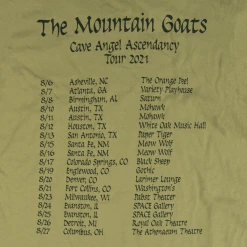 The Mountain Goats Cave Angel Ascendancy Tour Women's T-Shirt