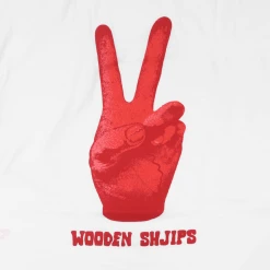 Wooden Shjips Red Peace Hand T-Shirt New Merch