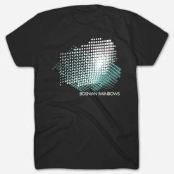 New Merch Bosnian Rainbows - Grid Black T-Shirt