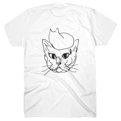 Rodrigo Amarante Cat On Cat White T-Shirt