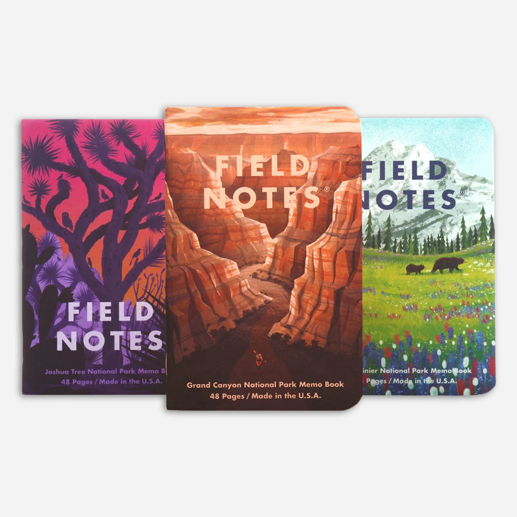 Field Notes National Parks 3-Pack New Merch Field Notes National Parks 3-Pack New Merch