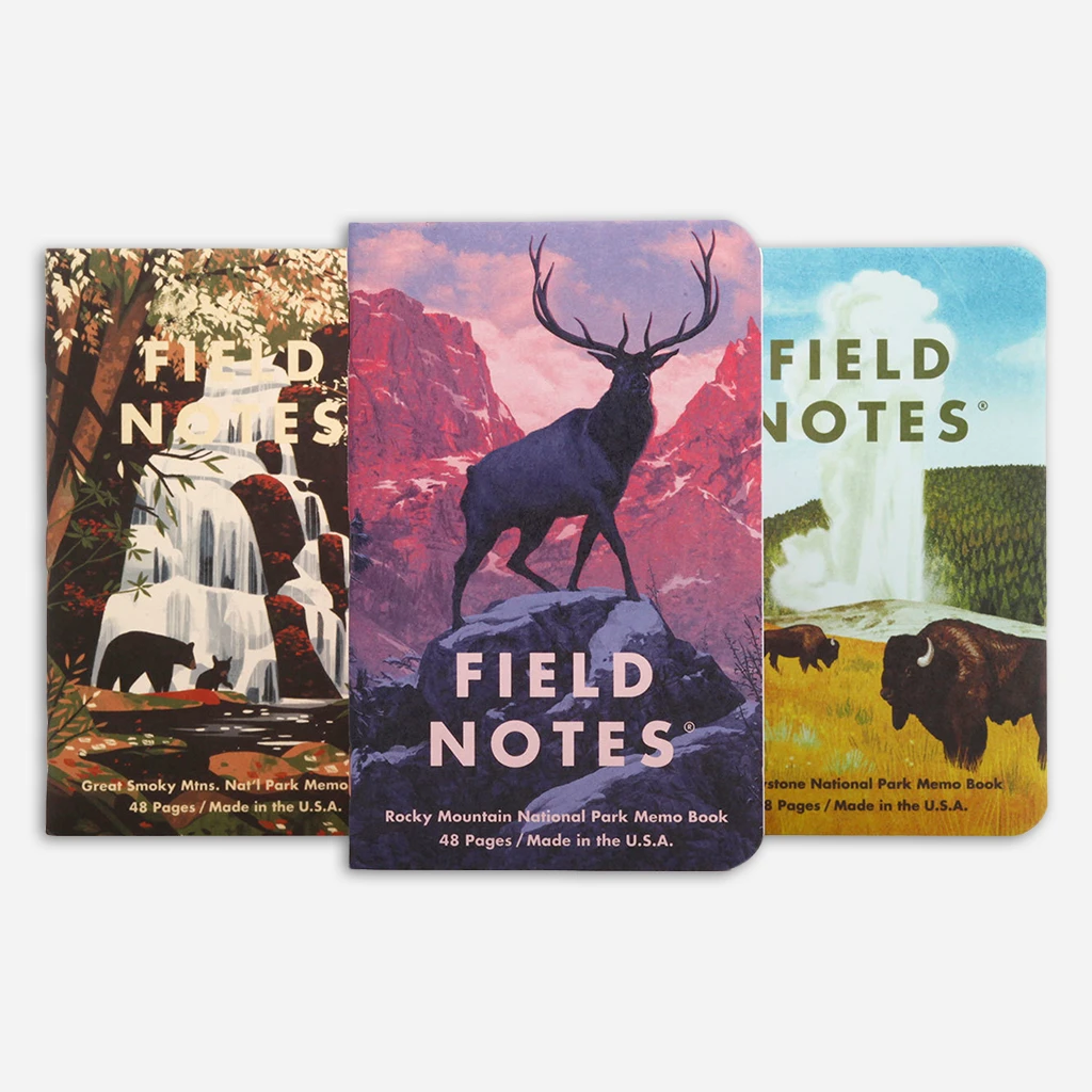 Field Notes National Parks 3-Pack New Merch Field Notes National Parks 3-Pack New Merch