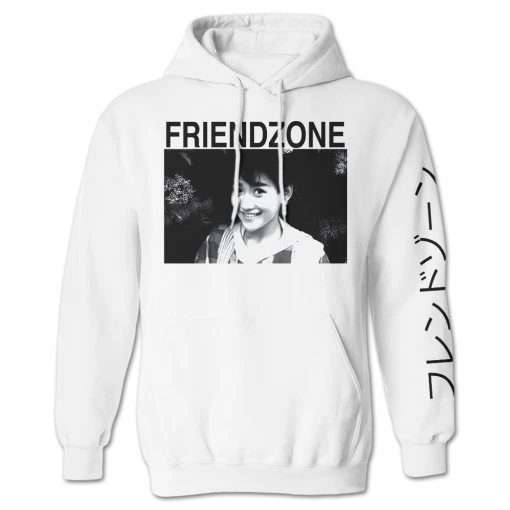 SlyVinyl Records Friendzone White Hoodie 7 SlyVinyl Records Friendzone White Hoodie