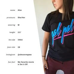 Autostraddle Gal Pal Black Tee New Merch