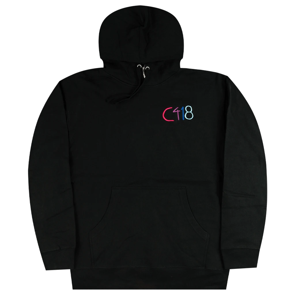 C418 Logo Black Hoodie New Merch 1 C418 Logo Black Hoodie New Merch