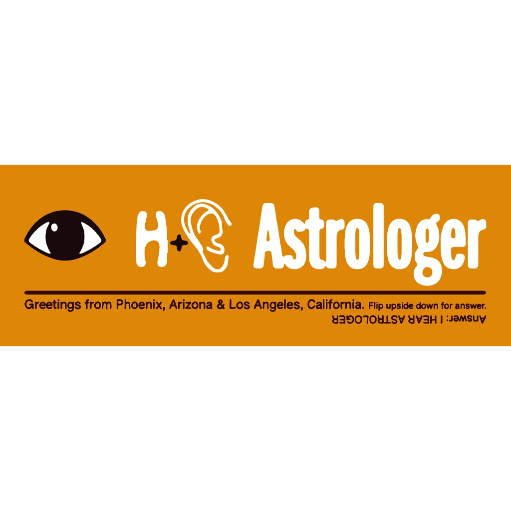Eye H(ear) Astrologer Orange Bumper Sticker New Merch Eye H(ear) Astrologer Orange Bumper Sticker New Merch