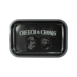 Cheech And Chong Faces Pinstripe Rolling Tray